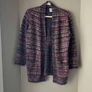 NIC+ZOE Shadow Sunset Cardigan - Black, Pink, Gray